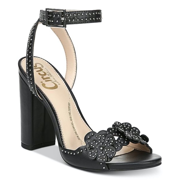 CIRCUS BY SAM EDELMAN Sandals High Heel Stud Bohemian Black Sizes 7 - Picture 1 of 6